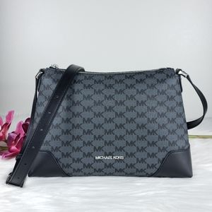 NWT Michael Kors MD Crosby messenger bag black MK